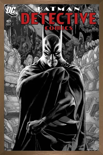 Vista 14 de Trends International DC Comics Batman - Póster de Batman Detective Comics #821 Versión enmarcada Barnwood
