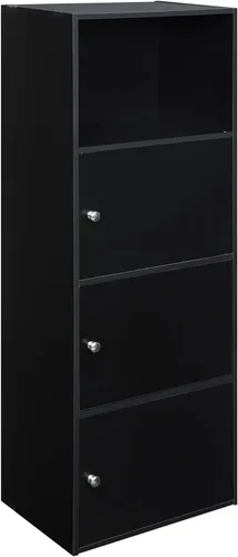 Vista 13 de Convenience Concepts Xtra Storage Gabinete de Tres Puertas con Estante en Acabado de Madera de Nogal Barnwood