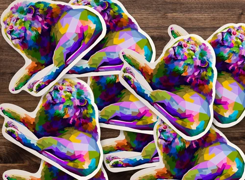 Vista 2 de CustomBrandWare 50 calcomanías de vinilo troqueladas – Sube tu propio logotipo/imagen – Calcomanías adhesivas personalizadas – Paquete de 50