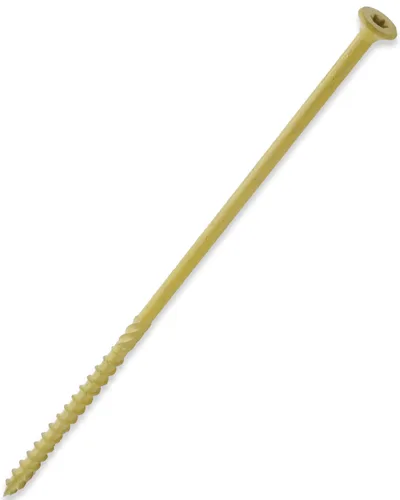 Vista 13 de Tornillos para cubierta #8 x 1-1/2 Pulgadas, Tornillos de madera para exterior, Cabeza de transmisión Torx plana, Rosca parcial, Acero de carbono