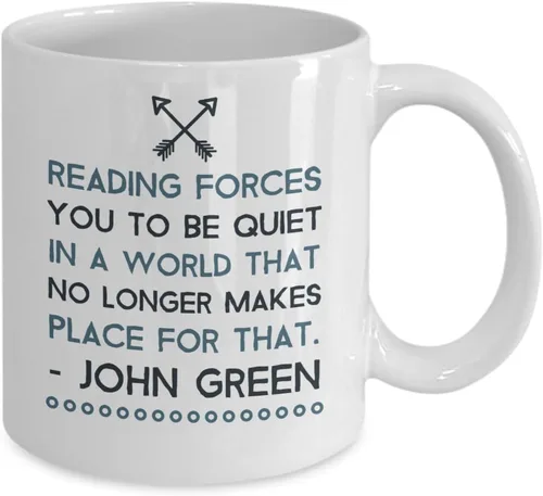 Vista 2 de Lectura Fuerzas You To Be Quiet en un mundo que ya no hace que lugar para el – bibliophile – Taza de café de la calidad Taza Regalo Para bookworms