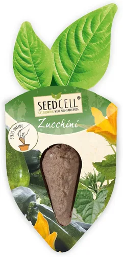 Vista 6 de Kit de vainas de semillas VegTrug - Parche de vegetales, semillas no transgénicas con vainas de semillas completamente biodegradables, contiene