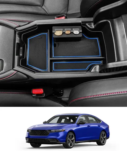 Vista 9 de 2023 2024 2025 Organizador de Consola Central para Honda Accord Hybrid (LX/EX/EX-L/Sport/Sport-L/Touring), Bandeja de Consola Duradera de Plástico