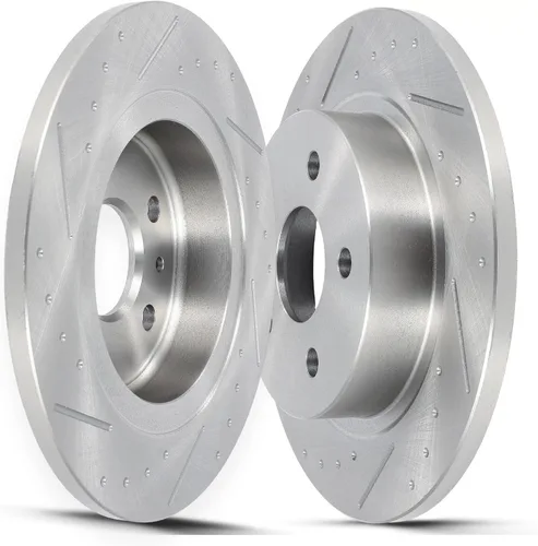 Vista 14 de SCITOO Rotores de freno trasero para Honda para CR-V 2002-2004 Frenos de disco perforados y ranurados Rotores de reemplazo: 31304