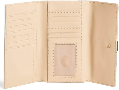Vista 3 de GUESS Factory Cartera de mano delgada con logotipo de Brooker para mujer Natural S
