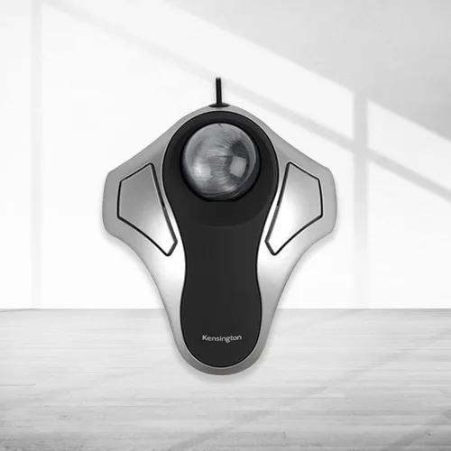 Vista 8 de Kensington Orbit Trackball Mouse (K64327F), color plateado y negro