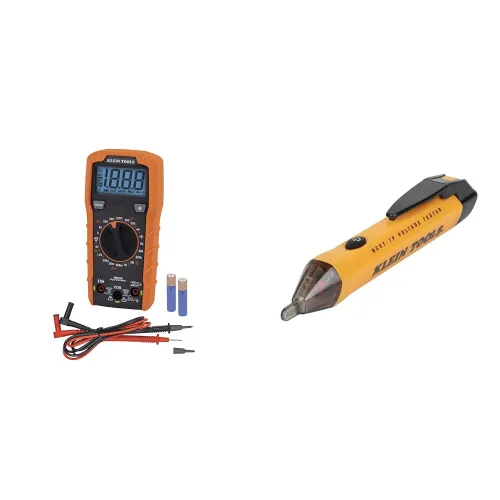 Vista 9 de Klein Tools Multímetro digital (MM325) y probador de salida GFCI (RT250)