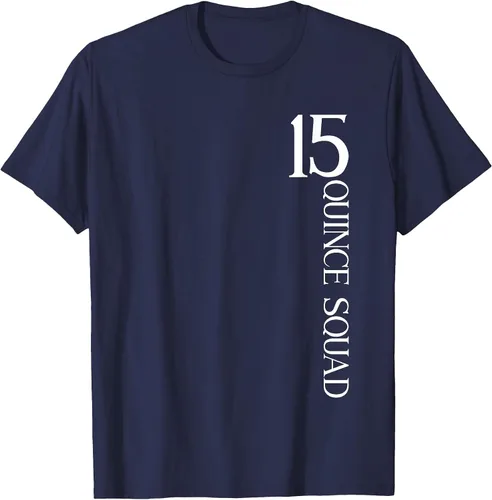 Vista 44 de Quince Squad Quinceanera 15th Birthday - Camiseta de quinceañera para niñas Asphalt Grey