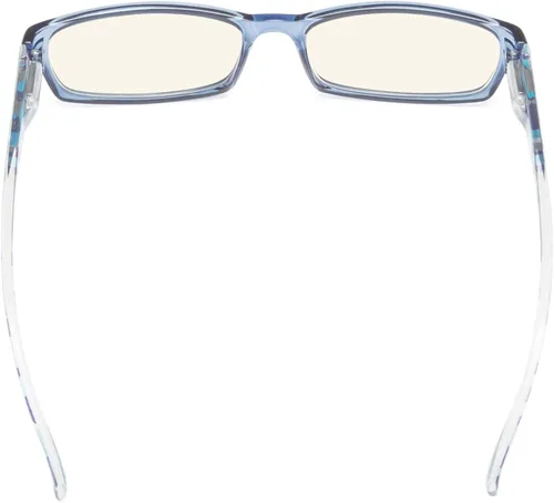 Vista 4 de CessBlu Gafas de lectura para computadora con filtro de luz azul para mujer