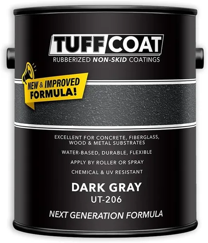 Vista 9 de TUFF Coat UT-100 revestimiento antiderrapante, 1 galón Blanco