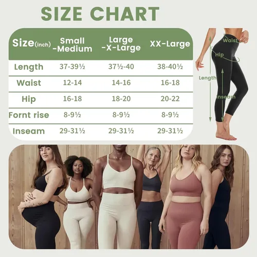 Vista 5 de Opuntia Paquete de 5 leggings para mujer, cintura alta, control de abdomen, suaves, color negro, pantalones de yoga adelgazantes para entrenamiento