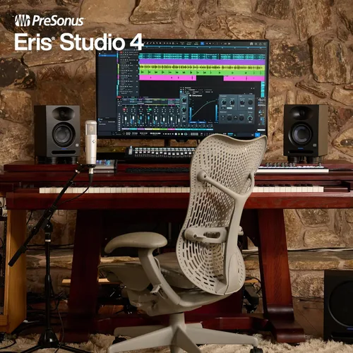 Vista 4 de PreSonus Eris Studio 4 Monitor de estudio activo de 2 vías de 4,5 pulgadas con guía de ondas EBM
