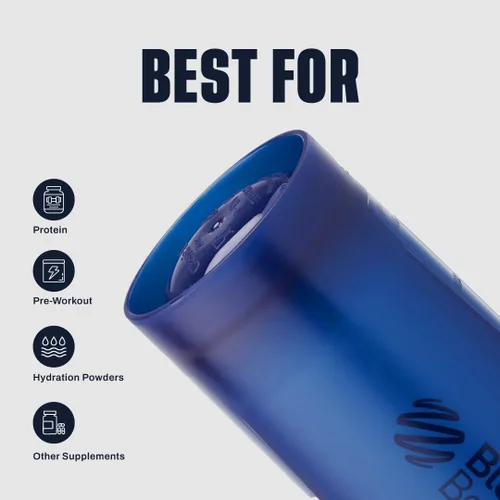 Vista 4 de BlenderBottle Classic V2 - Botella mezcladora perfecta para batidos de proteínas y preentrenamiento