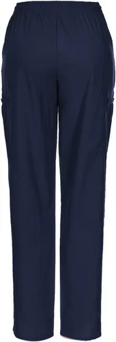 Vista 4 de Minty Mint Conjunto de uniforme médico sólido para mujer, suave, cómodo, transpirable, grosor moderado, conjunto de camisa y pantalones cargo