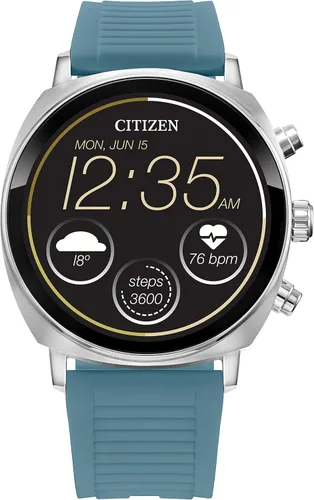 Vista 16 de Citizen CZ Smart PQ2 - Reloj inteligente unisex de 1.614 in con aplicación YouQ con IBM Watson® AI y NASA Research, Wear OS por Google, recursos