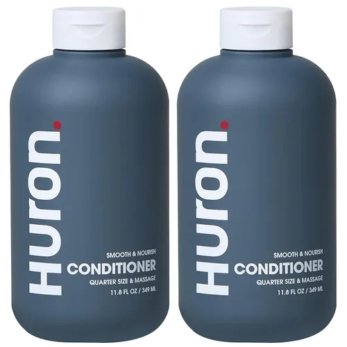 Vista 10 de Huron Acondicionador para hombres y mujeres, acondicionador hidratante y fortalecedor con cítricos + enebro + verduras, tratamiento suavizante e