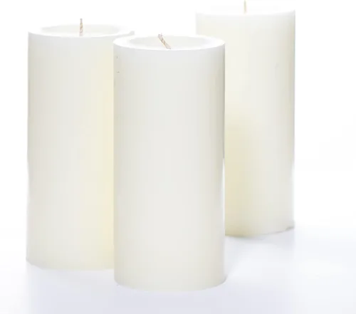 Vista 26 de Richland® Juego de 20 velas de pilar de 2 x 3 pulgadas, color marfil sin perfume