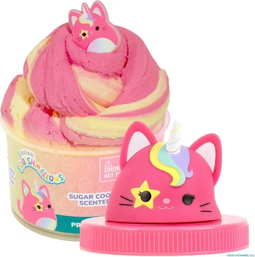 Vista 10 de Original Squishmallows Premium Cloud Slime, paquete de 3, 9 añadidos, 8 onzas