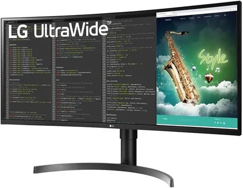 Vista 2 de LG Monitor curvo 35BN75CN-B VA HDR QHD UltraWide™ de 35" (3440x1440) con frecuencia de actualización de 100Hz, 5 ms (GGTG), USB Type-C™, AMD