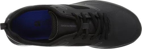 Vista 5 de Shoes for Crews Revolution II - Zapatos de trabajo para mujer, antideslizantes, resistentes al agua, color negro, tallas medianas y anchas