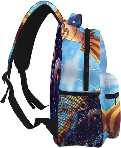 Vista 3 de DTQJSG Game Cartoon Security Breach Mochila ligera casual para estudiantes, Style-6