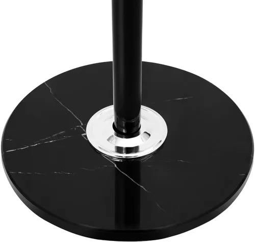 Vista 8 de Perchero de metal para sombreros de 16 ganchos con base de mármol natural, soporte de perchero resistente, perchero moderno para entrada, sala