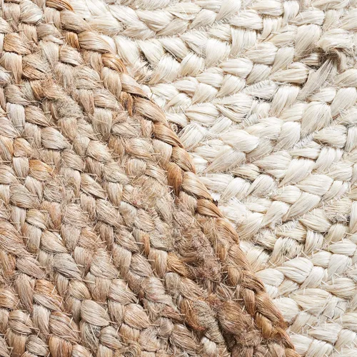Vista 24 de SAFAVIEH Natural Fiber Collection - Alfombra ovalada, 2 pies 6 pulgadas x 4 pies, ovalada, azul aguamarina y marrón natural, yute hecho a mano