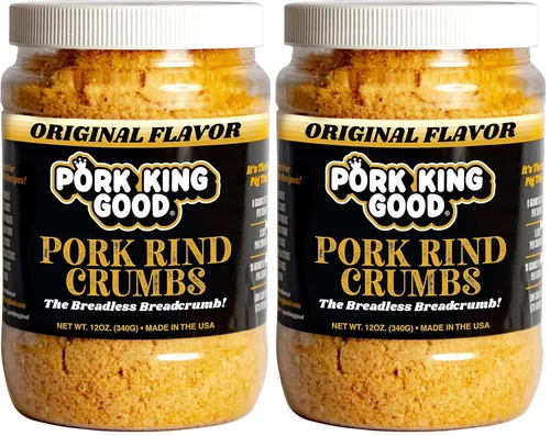 Vista 9 de Pan rallado de corteza de cerdo bajo en carbohidratos Keto de Pork King Good ¡Perfecto para dietas cetogénicas, paleo, sin gluten, sin azúcar