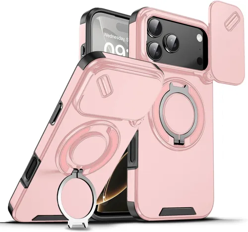Vista 81 de Dteck Funda para iPhone 16 de 6.1 pulgadas 2024, funda de piel sintética con cierre de botón magnético, ranuras para tarjetas de crédito, función