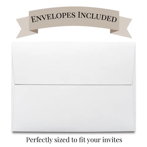 Vista 6 de AmandaCreation - Invitaciones para fiesta de despedida de soltera, 20 tarjetas de relleno de 5 x 7 pulgadas con 20 sobres blancos