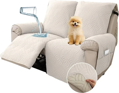 Vista 17 de Deep Dream Fundas impermeables para silla reclinable, funda antideslizante para sofá reclinable, protector de muebles para niños perezosos, funda