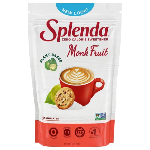 Vista 9 de Splenda Monk Fruit - Edulcorante granulado a base de plantas sin eritritol, sustituto del azúcar, 3.8 onzas (paquete de 1)