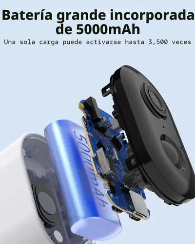 Vista 7 de Cámaras de seguridad inalámbricas para exteriores, alimentadas por batería, visión nocturna a color 2K, detección de movimiento AI con foco