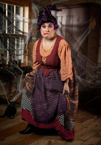 Vista 2 de Disfraz de Mary Sanderson para Mujer Talla Plus de Hocus Pocus de Disney Multicolor