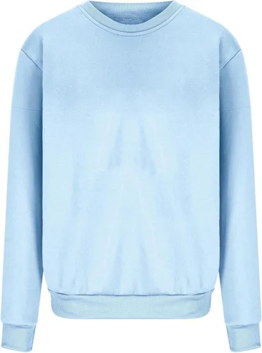 Vista 4 de Ceboyel Sudadera de cuello redondo para mujer, suéter de gran tamaño, camisas de manga larga, ropa de moda Y2K 2023