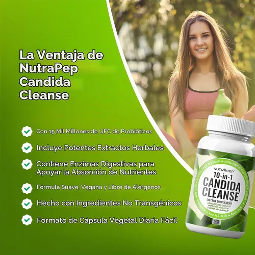 Vista 5 de NutraPep Suplemento desintoxicante Candida Cleanse