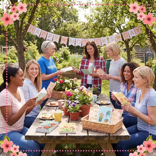 Vista 5 de Crtiin Juego de 240 tarjetas para el Día de la Madre a granel 2026 tarjetas de felicitación florales para madre con sobres rosados, 6 diseños