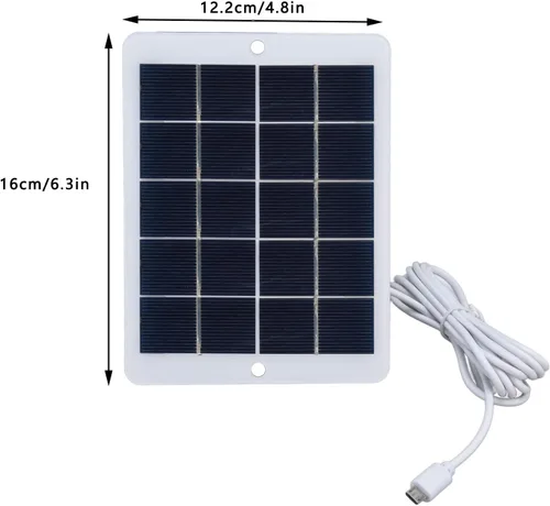 Vista 4 de 3W 5V paneles solares de polisilicio mini USB cargador solar batería salida solar alta eficiencia de conversión DIY cargador solar panel generador