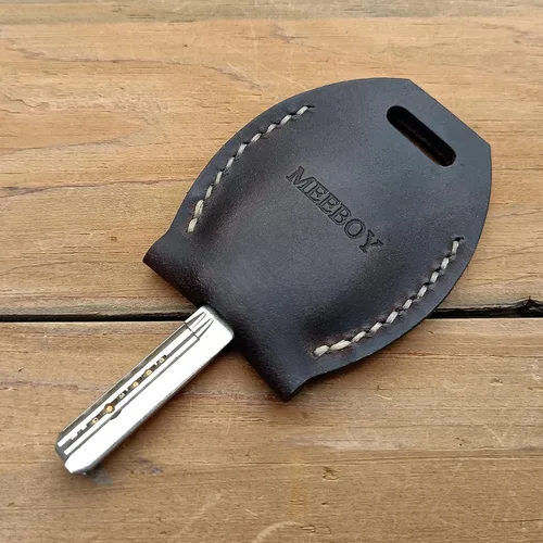 Vista 11 de Handmade Keychain Leather Protective Key Holder Large Capacity Protective Case Key Cover Protective Case Keychain