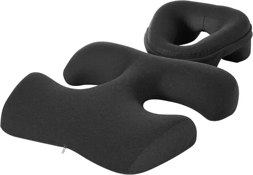 Vista 11 de Mesa de masaje ajustable universal para la cara y reposacabezas Negro