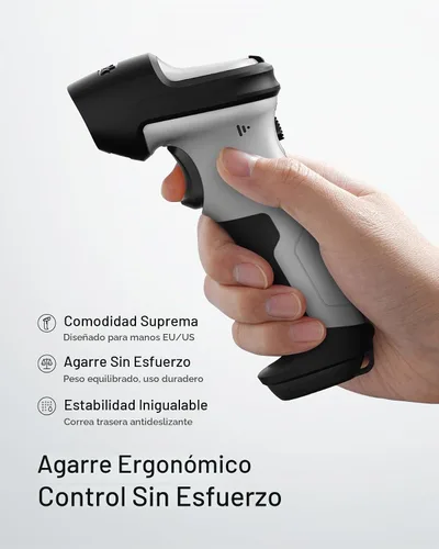 Vista 6 de Inateck - Escáner de código de barras Bluetooth, 1 carga para 180 días de espera, alcance de 35 m, escaneo automático rápido y preciso, BCST-70