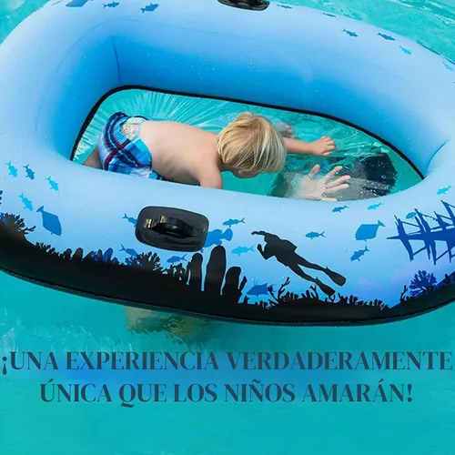 Vista 4 de Balsa inflable transparente Aquavue Voyager