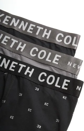 Vista 4 de Kenneth Cole Ropa interior para hombre Calzoncillos tipo bóxer de microfibra con bolsa Paquete de 3 calzoncillos tipo bóxer de rendimiento