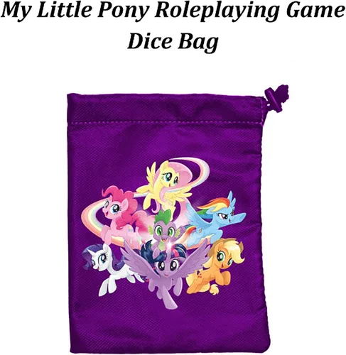 Vista 2 de Renegade Game Studios My Little Pony - Bolsa de dados RPG, accesorios para juegos con cordón