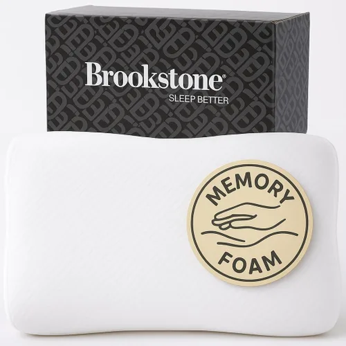 Vista 7 de Brookstone Almohada de Espuma Viscoelástica de Confort 2 en 1 con Relleno Mejor que el Plumón para una Sensación Firme pero Suave - Diseño Híbrido