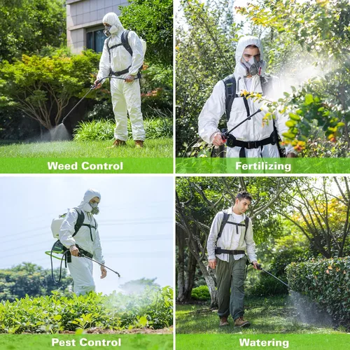 Vista 8 de Greenworks Rociador inalámbrico de mochila de 24 V (4 galones, 5 puntas, espray de 25 pies), para deshierbe, pulverización y limpieza, solo
