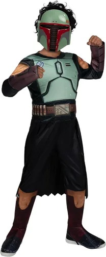 Vista 6 de Jazwares Disfraz de The Mandalorian para niño, Negro
