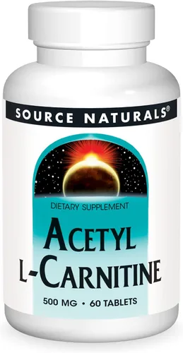 Vista 7 de Source Naturals Acetil L-carnitina, 500 mg, 30 tabletas