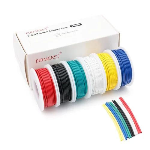 Vista 10 de FIRMERST Kit de cables de conexión de cobre estañado de núcleo sólido de calibre 22, 30 pies, 6