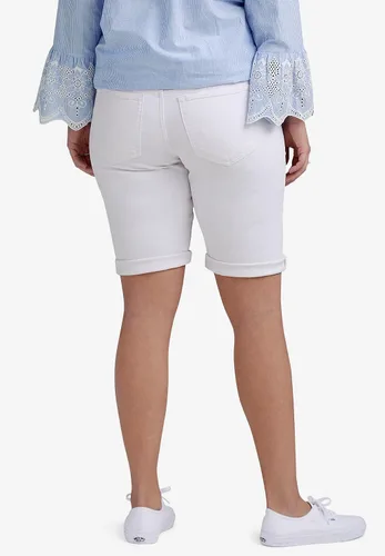 Vista 4 de ellos Bermudas de mezclilla para mujer, talla grande